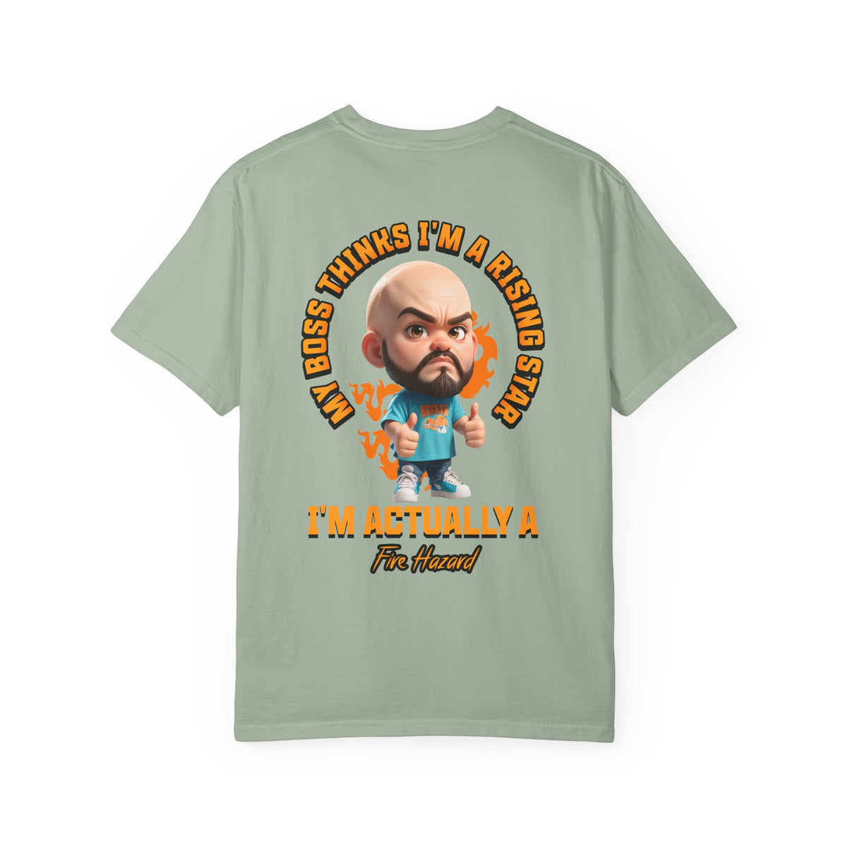 Corporate Damage™ - BPD - Funny Office Humor T-Shirt | My Boss Thinks I'm A Rising Star I'm Actually A Fire Hazard Graphic Tee | Sarcastic Workplace Joke Shirt