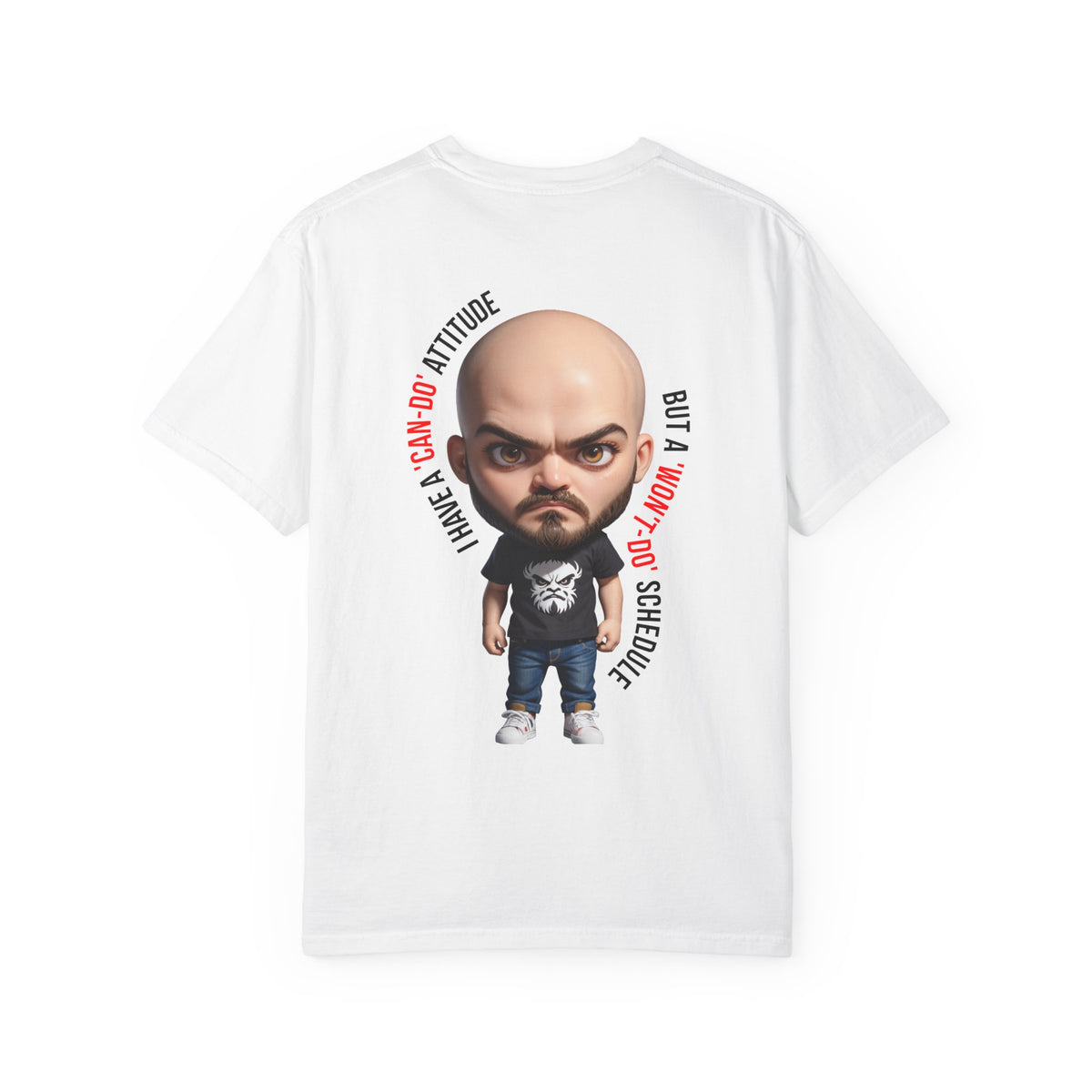 Corporate Damage™ - BPD - Funny Office Humor T-Shirt | Can-Do Attitude Won't-Do Schedule Graphic Tee | Sarcastic Workplace Procrastination Shirt