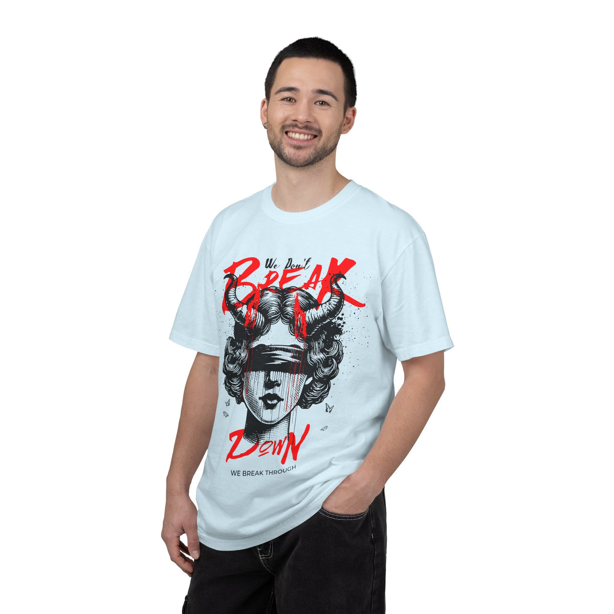 FPD - Break Down To Breakthrough Grunge Tee | Mental Health Resilience & Alternative Apparel