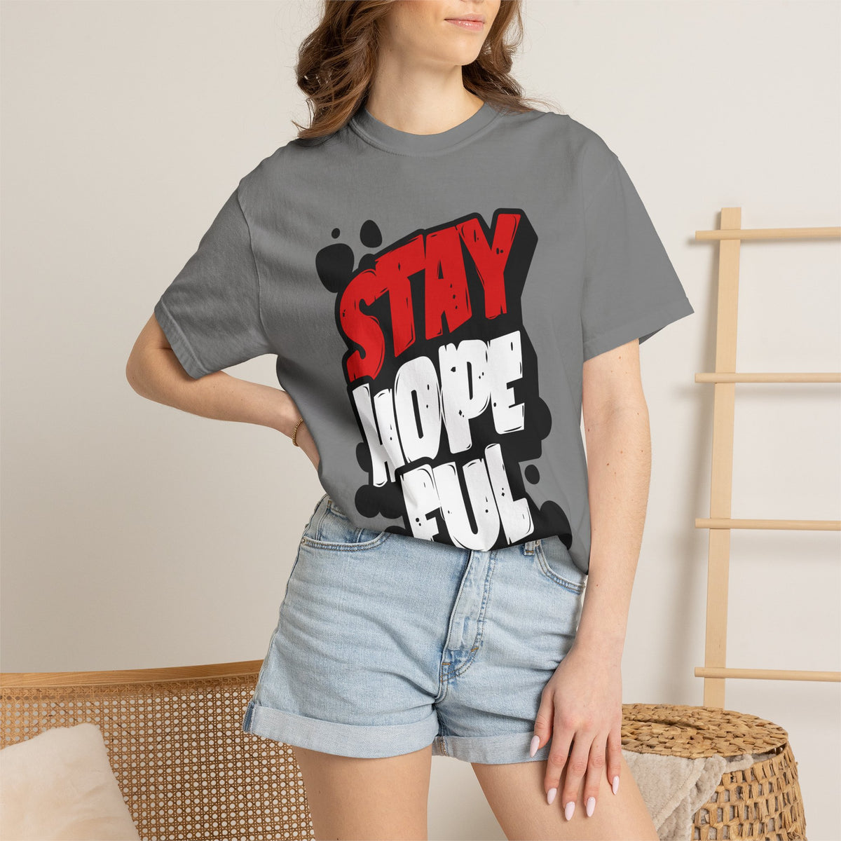 FPD - Stay Hopeful Bold Typography Tee | Inspirational Mental Health Support & Streetwear Shirt