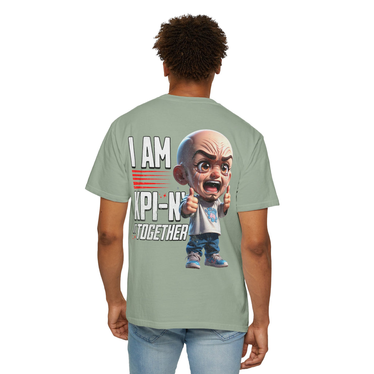 Corporate Damage™ - BPD - Funny Office Humor T-Shirt | I Am KPI-N' It Together Graphic Tee | Sarcastic Corporate Performance Metric Shirt