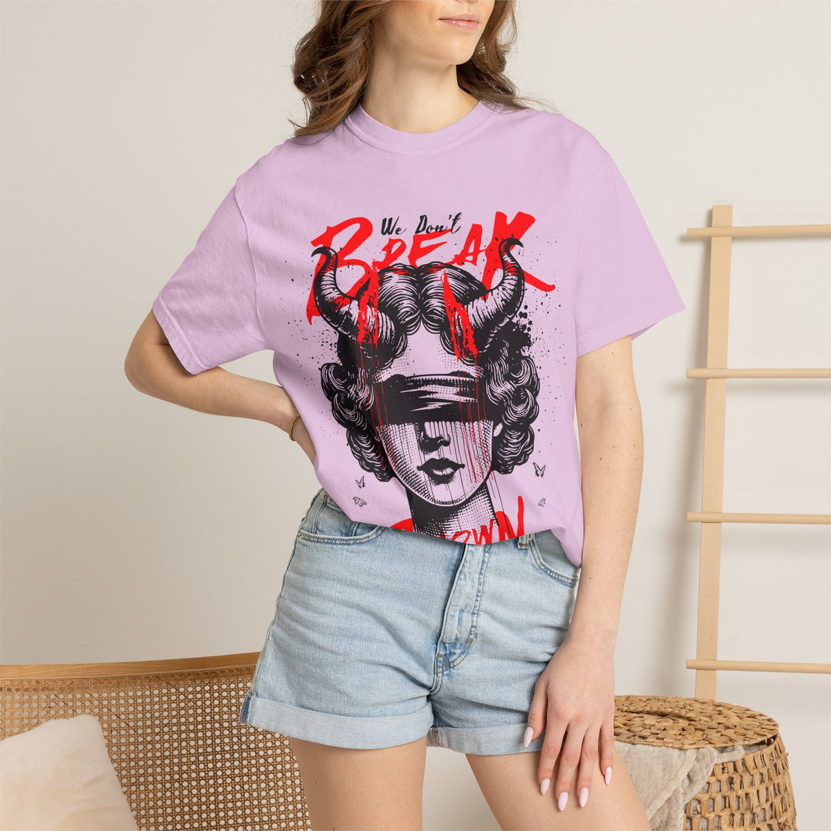 FPD - Break Down To Breakthrough Grunge Tee | Mental Health Resilience & Alternative Apparel