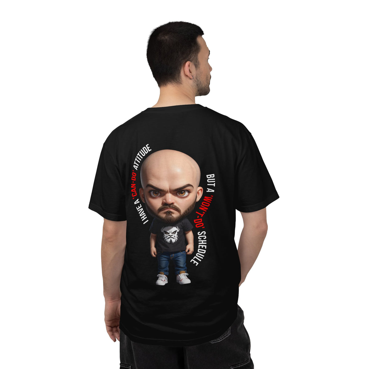 Corporate Damage™ - BPD - Funny Office Humor T-Shirt | Can-Do Attitude Won't-Do Schedule Graphic Tee | Sarcastic Workplace Procrastination Shirt