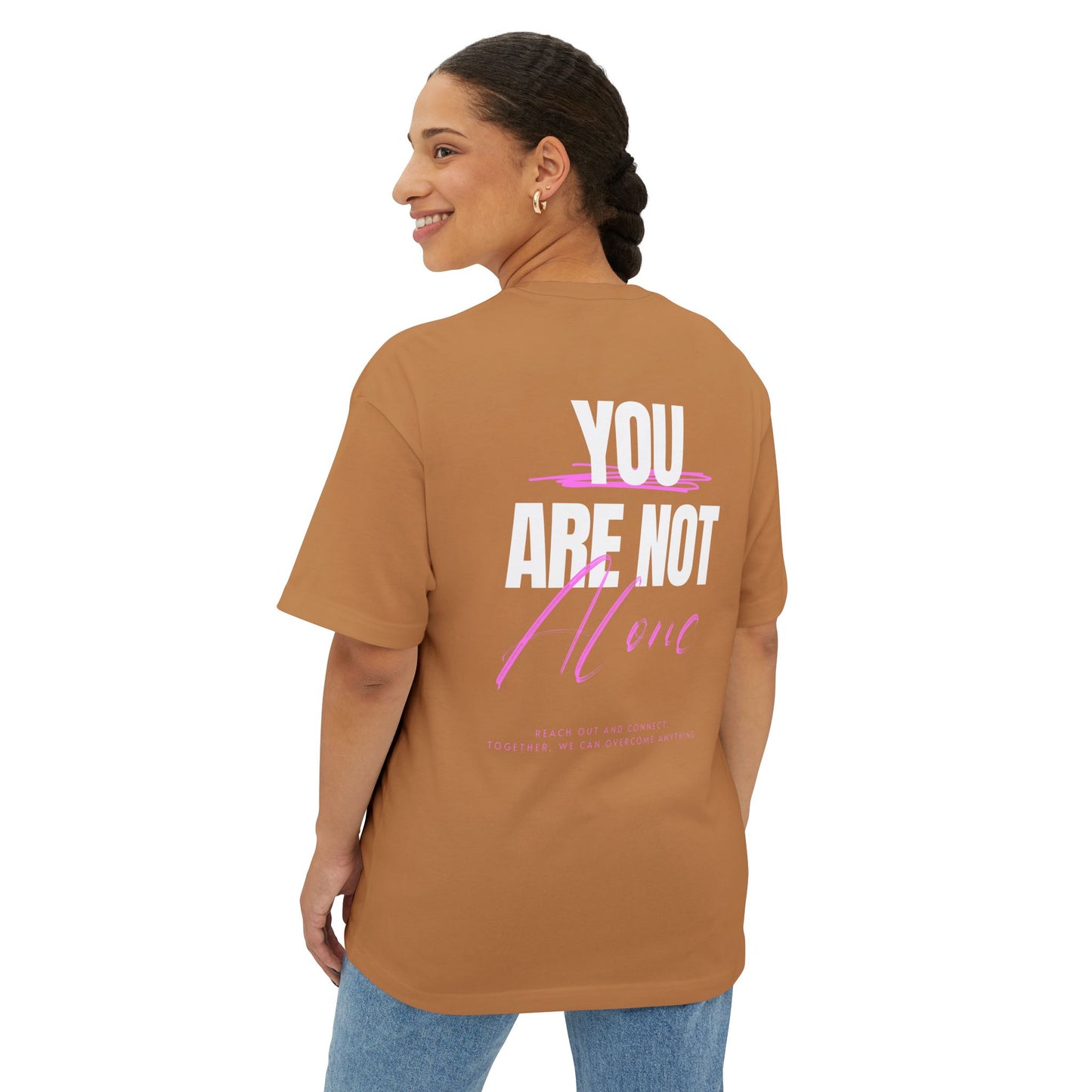 F&BPD - You Are Not Alone Oversized Tee – Hope & Awareness Shirt