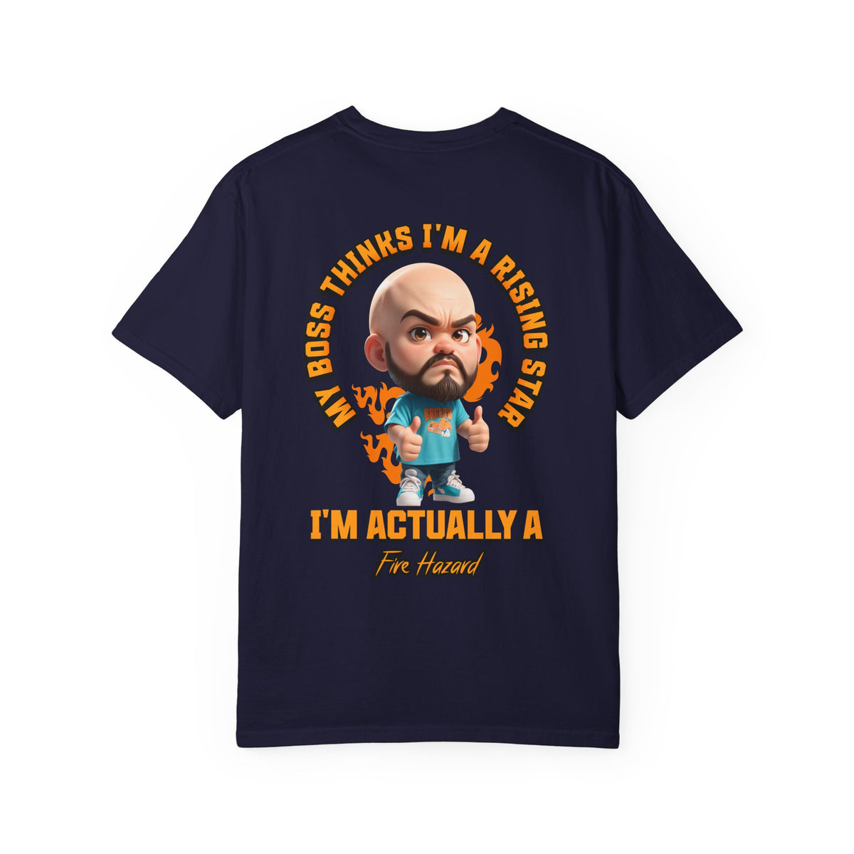 Corporate Damage™ - BPD - Funny Office Humor T-Shirt | My Boss Thinks I'm A Rising Star I'm Actually A Fire Hazard Graphic Tee | Sarcastic Workplace Joke Shirt