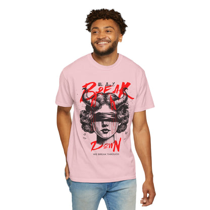 FPD - Break Down To Breakthrough Grunge Tee | Mental Health Resilience & Alternative Apparel