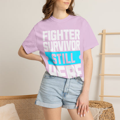 FPD - Fighter Survivor Still Here | Inspirational Mental Health Long Sleeve Shirt & Empowerment Apparel