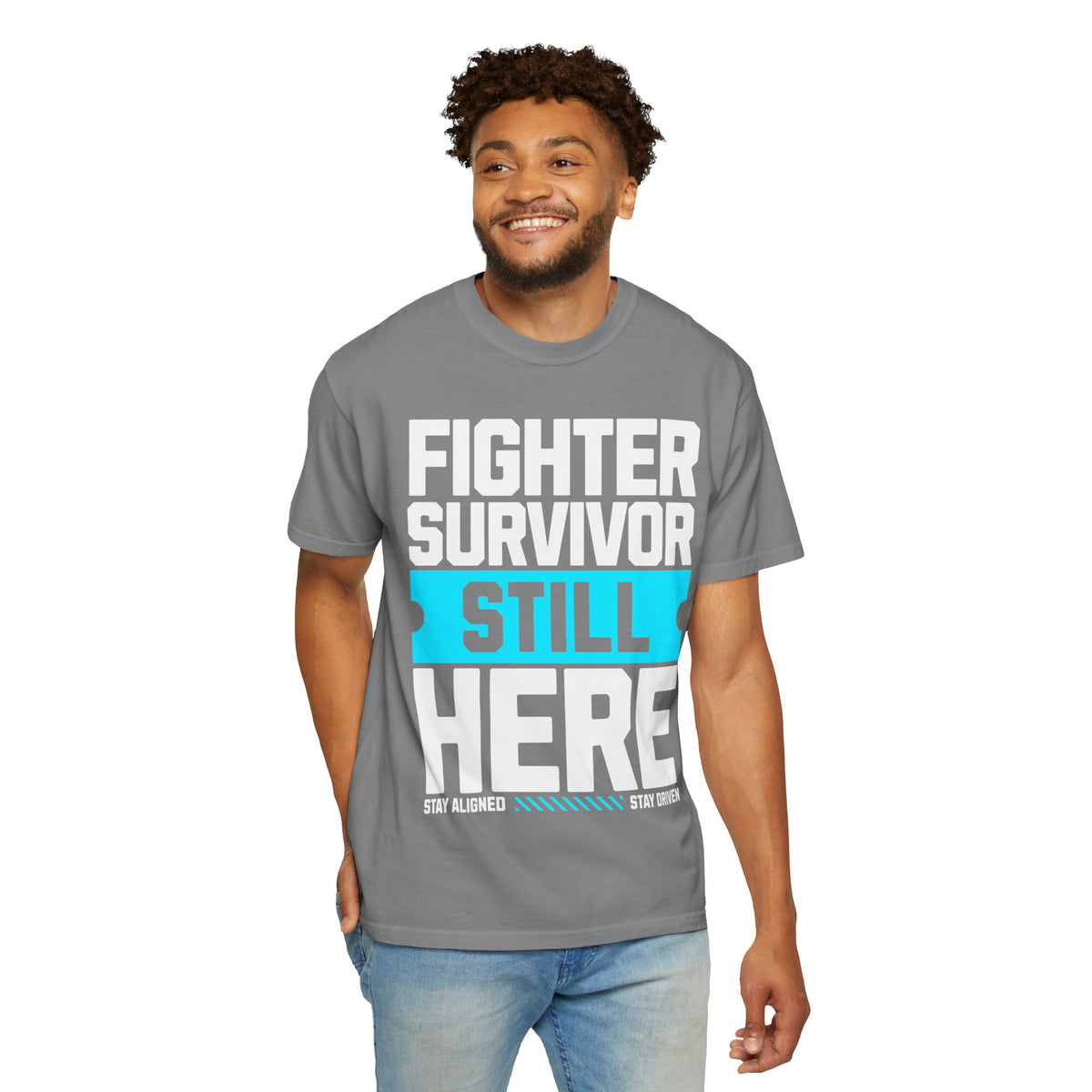 FPD - Fighter Survivor Still Here | Inspirational Mental Health Long Sleeve Shirt & Empowerment Apparel