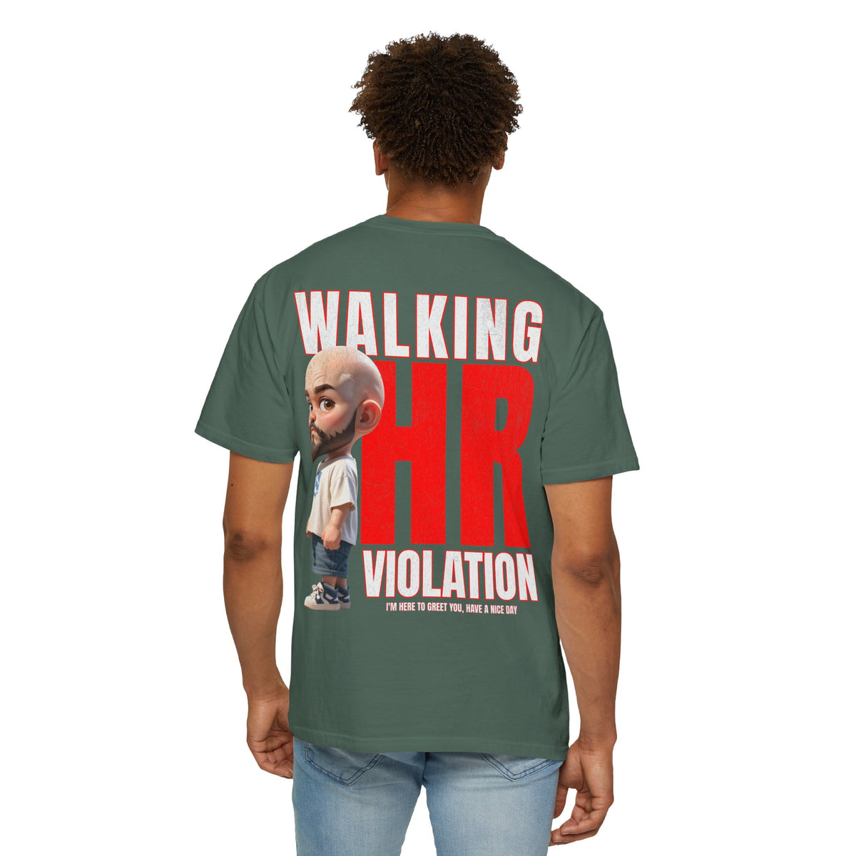 Corporate Damage™ - BPD - Funny Office Humor T-Shirt | Walking HR Violation Bold Red Typography Graphic Tee | Sarcastic Workplace Joke Shirt