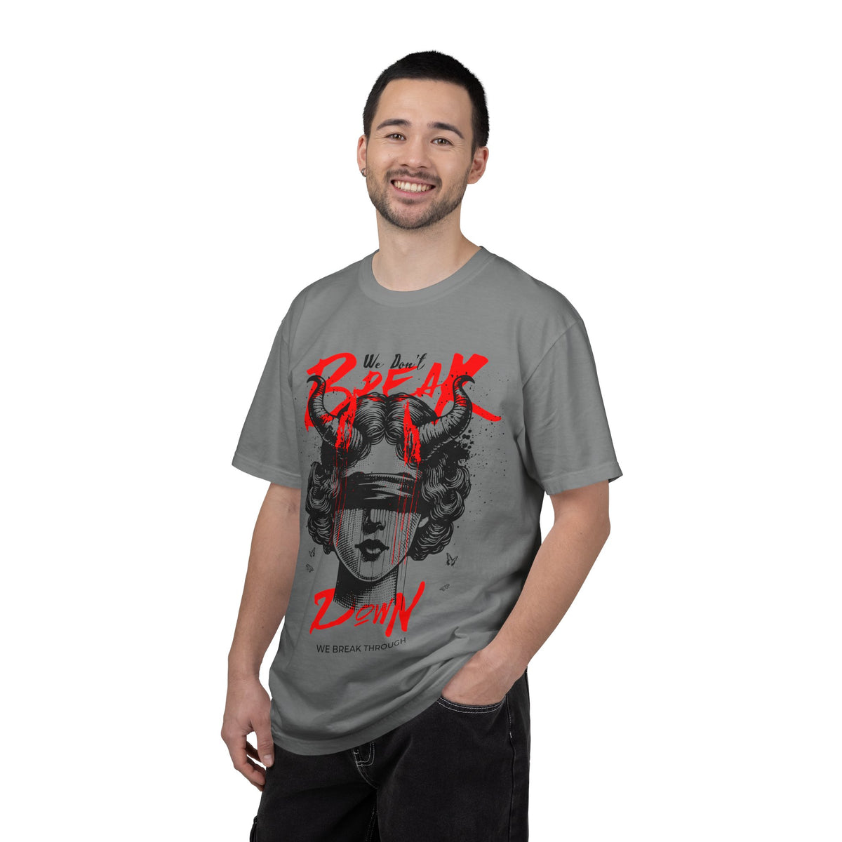 FPD - Break Down To Breakthrough Grunge Tee | Mental Health Resilience & Alternative Apparel