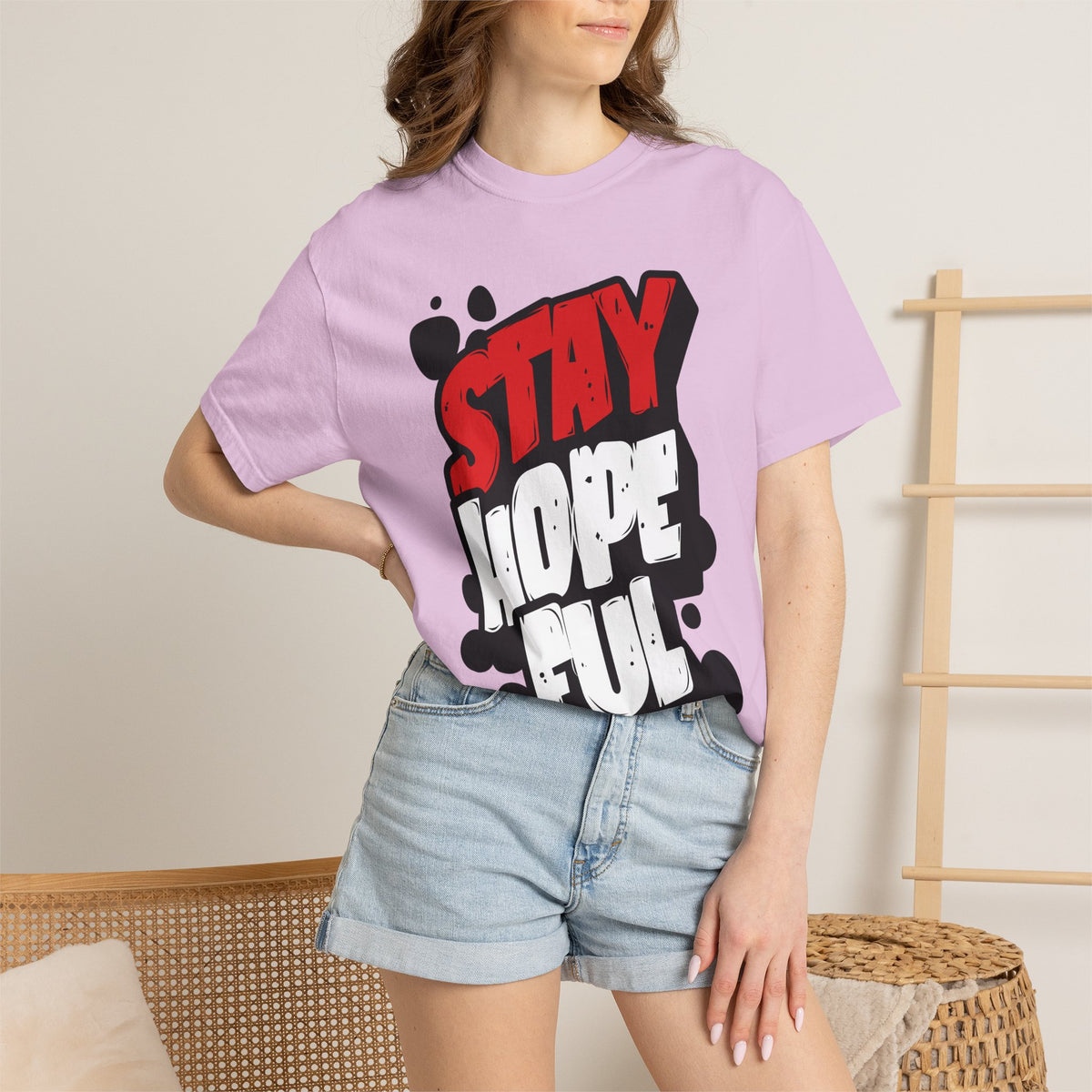 FPD - Stay Hopeful Bold Typography Tee | Inspirational Mental Health Support & Streetwear Shirt