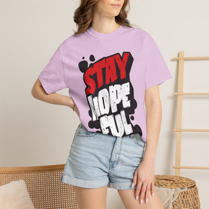FPD - Stay Hopeful Bold Typography Tee | Inspirational Mental Health Support & Streetwear Shirt