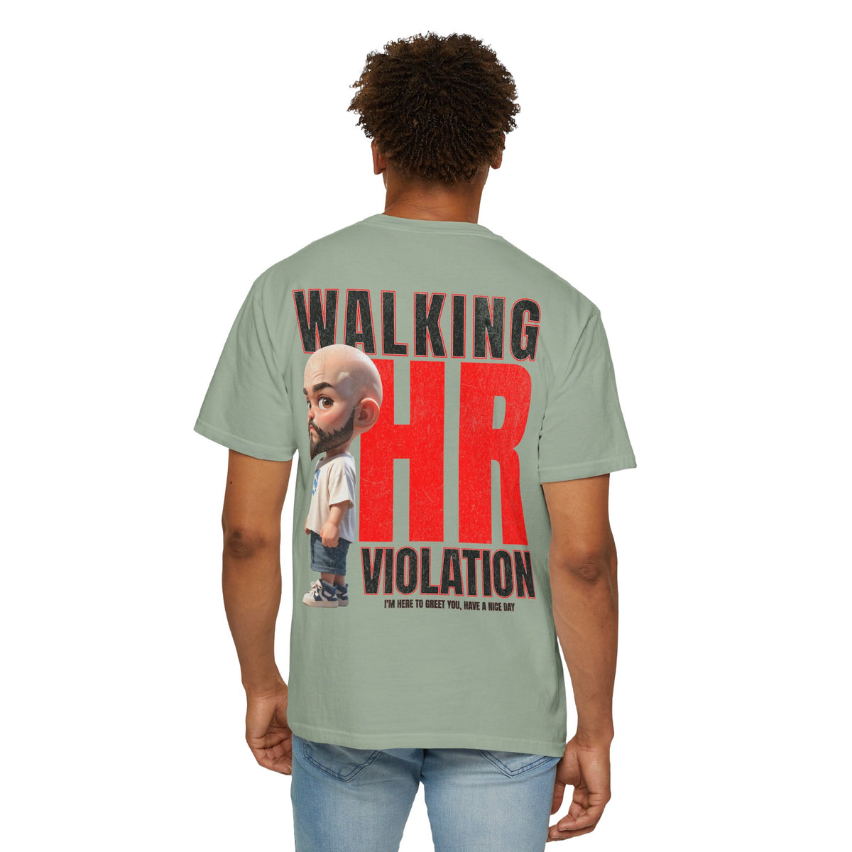 Corporate Damage™ - BPD - Funny Office Humor T-Shirt | Walking HR Violation Bold Red Typography Graphic Tee | Sarcastic Workplace Joke Shirt