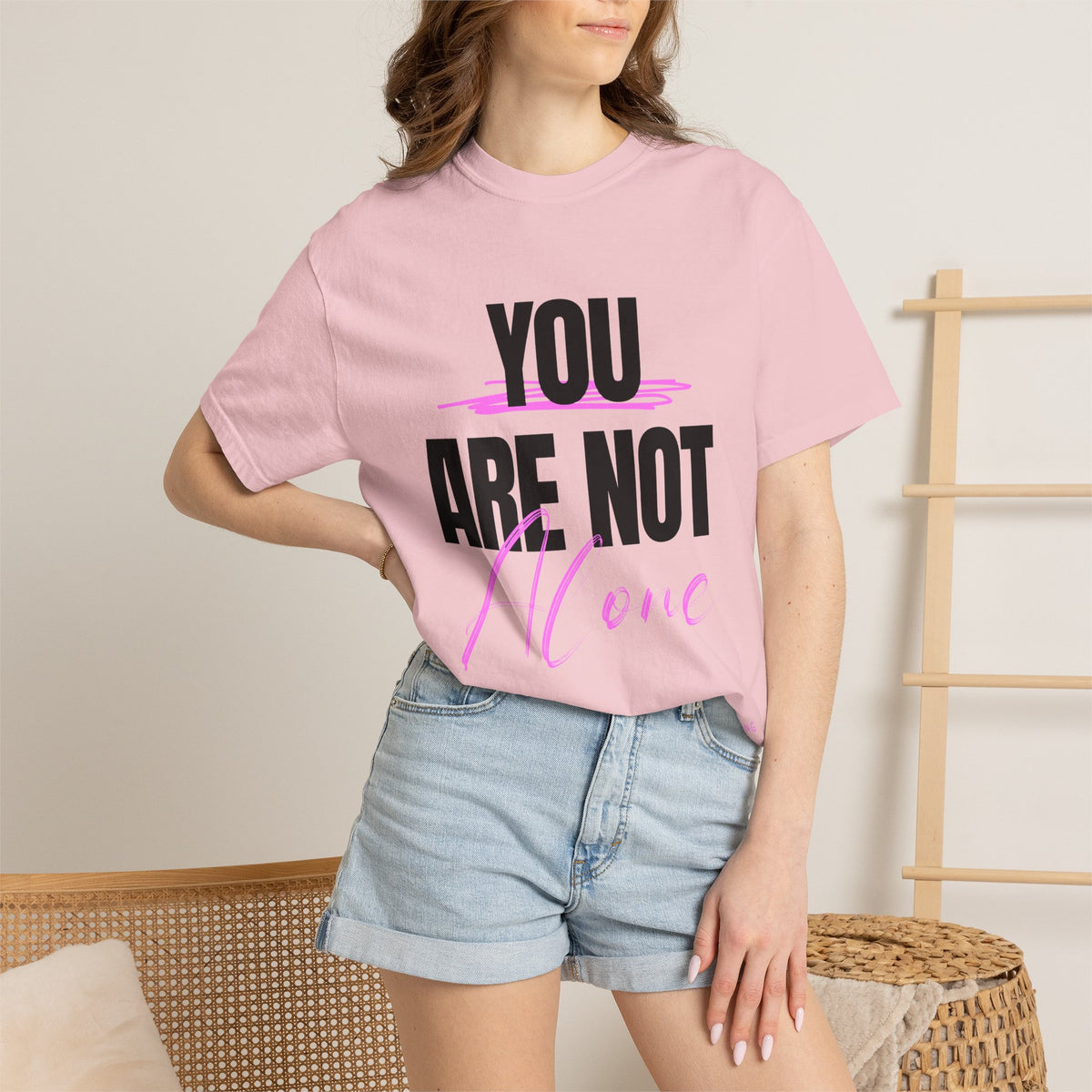 FPD - You Are Not Alone Mental Health Support Shirt | Inspirational Awareness Apparel & Overcomer Tee