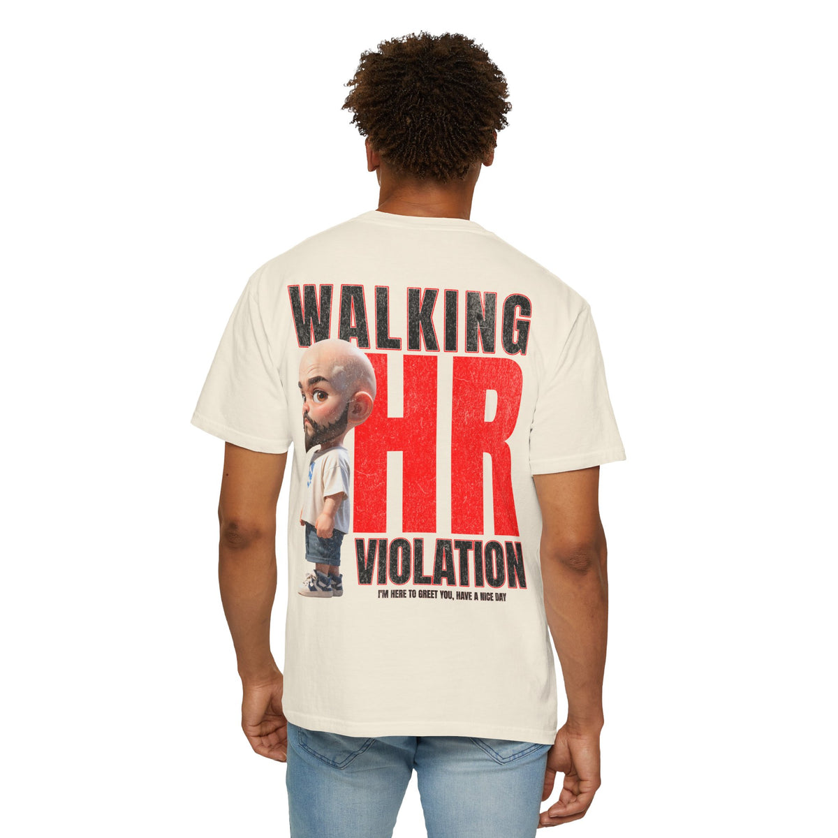 Corporate Damage™ - BPD - Funny Office Humor T-Shirt | Walking HR Violation Bold Red Typography Graphic Tee | Sarcastic Workplace Joke Shirt