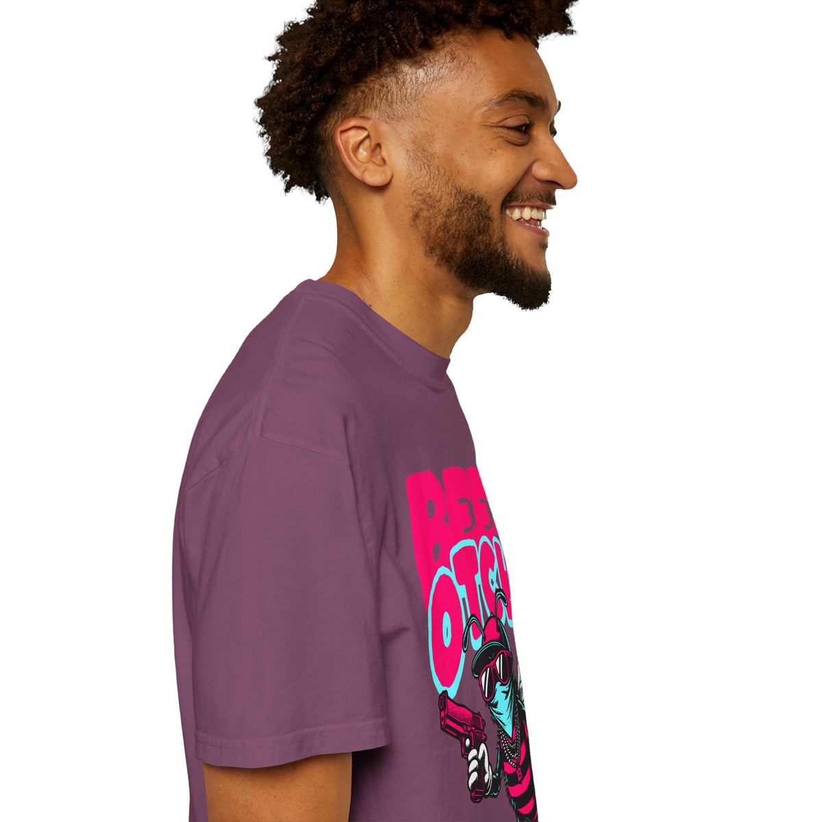 FPD - Bee-Otch Streetwear Graphic Tee – Funny Gangster Bee Unisex Heavyweight Cotton T-Shirt, Trendy Humorous Urban Apparel