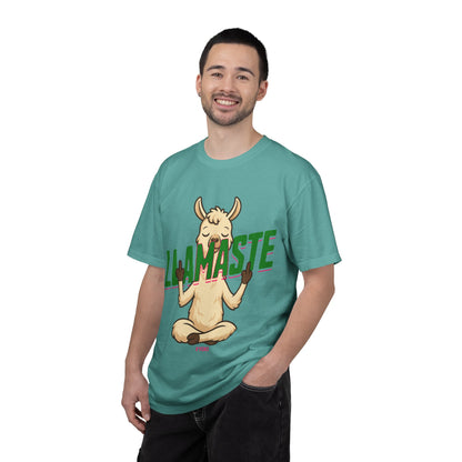 FPD - Llamaste B*itches Yoga Llama Funny Meditation Streetwear Unisex Heavyweight Cotton T-Shirt, Sarcastic Zen Animal Graphic Tee