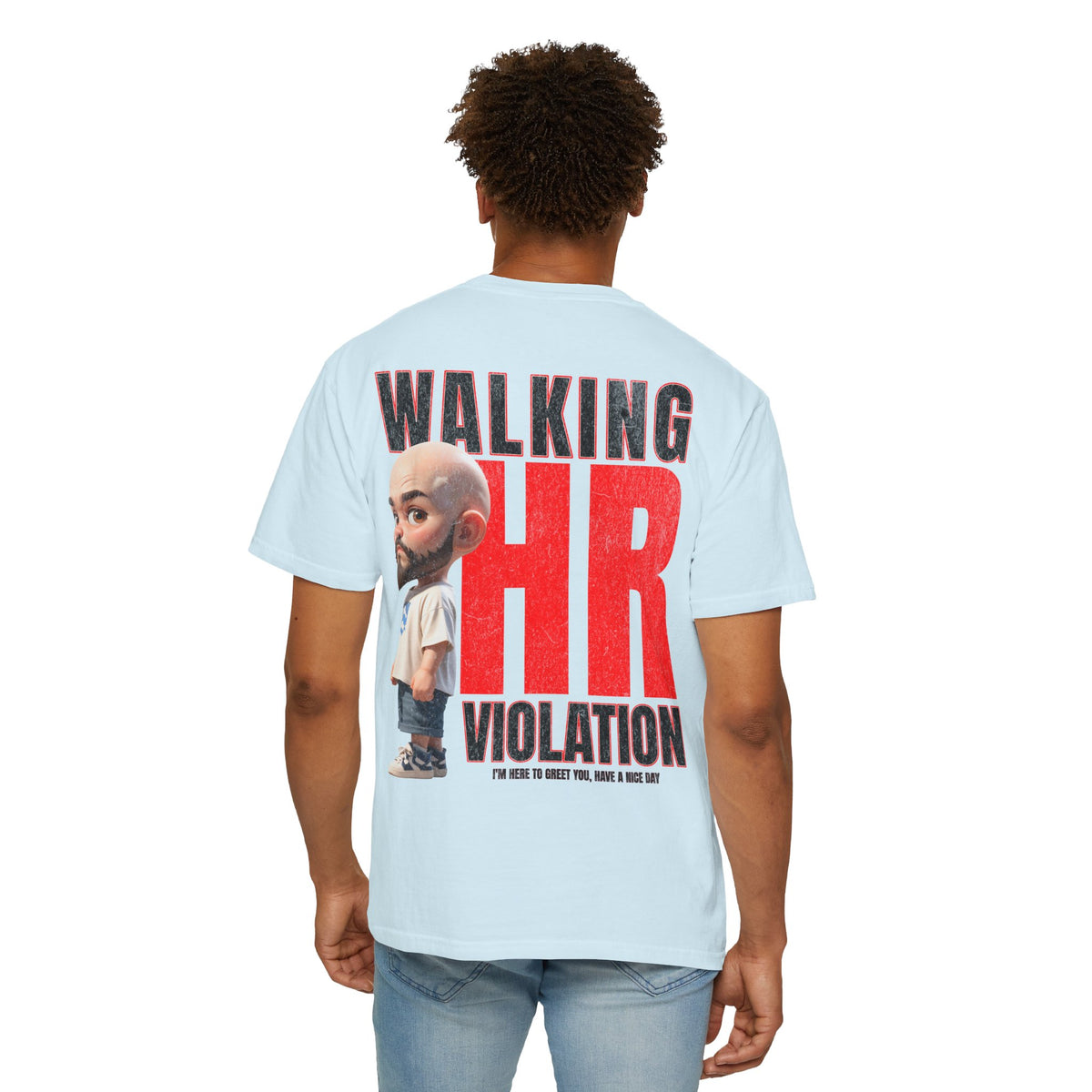 Corporate Damage™ - BPD - Funny Office Humor T-Shirt | Walking HR Violation Bold Red Typography Graphic Tee | Sarcastic Workplace Joke Shirt