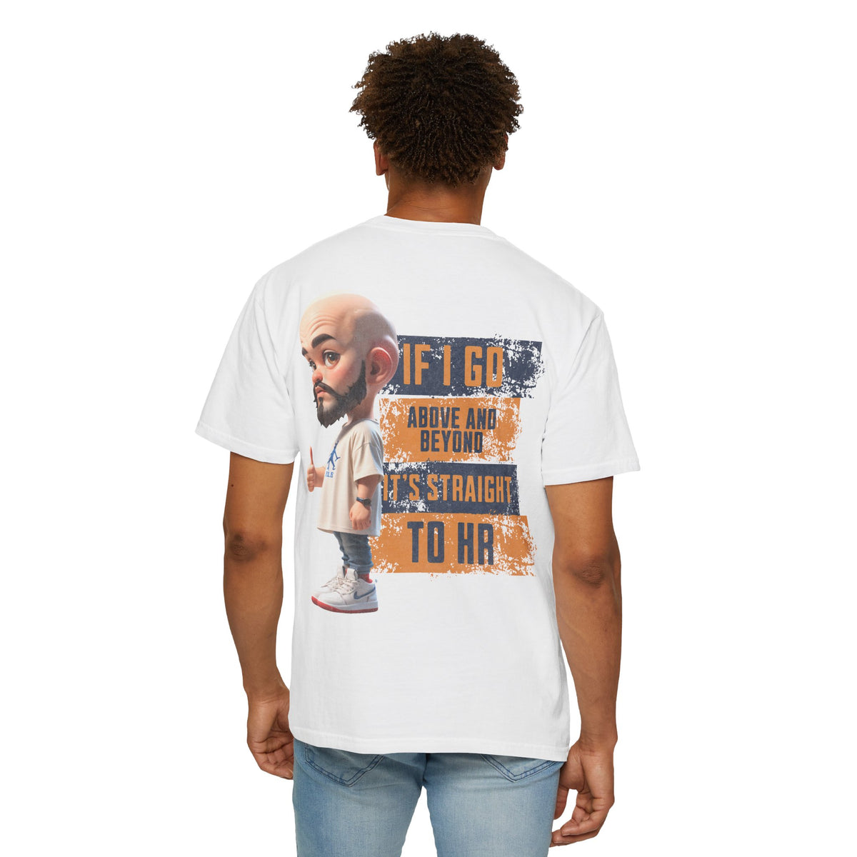 Corporate Damage™ - BPD - Funny Office Humor T-Shirt | If I Go Above And Beyond It's Straight To HR Graphic Tee | Sarcastic Workplace Joke Shirt