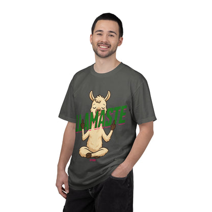 FPD - Llamaste B*itches Yoga Llama Funny Meditation Streetwear Unisex Heavyweight Cotton T-Shirt, Sarcastic Zen Animal Graphic Tee