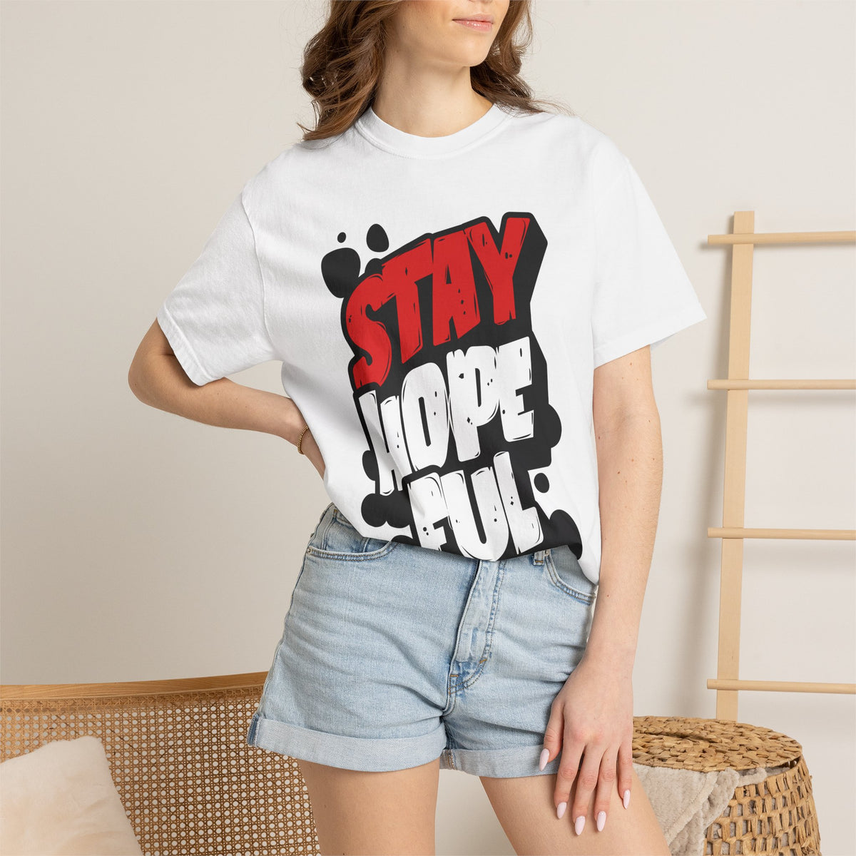 FPD - Stay Hopeful Bold Typography Tee | Inspirational Mental Health Support & Streetwear Shirt
