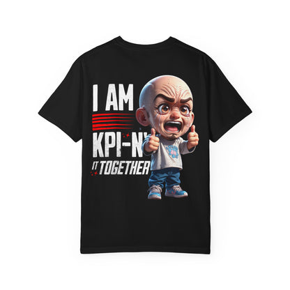 Corporate Damage™ - BPD - Funny Office Humor T-Shirt | I Am KPI-N' It Together Graphic Tee | Sarcastic Corporate Performance Metric Shirt