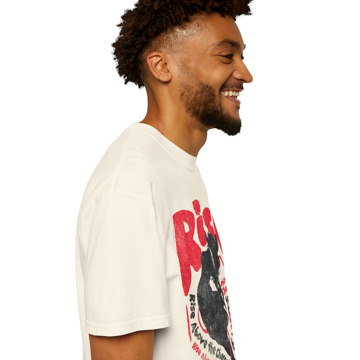 FPD - Rise Above the Challenge Grunge Tee | Mental Health Resilience & Inner Strength Apparel