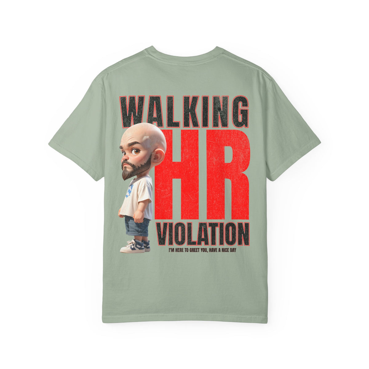 Corporate Damage™ - BPD - Funny Office Humor T-Shirt | Walking HR Violation Bold Red Typography Graphic Tee | Sarcastic Workplace Joke Shirt