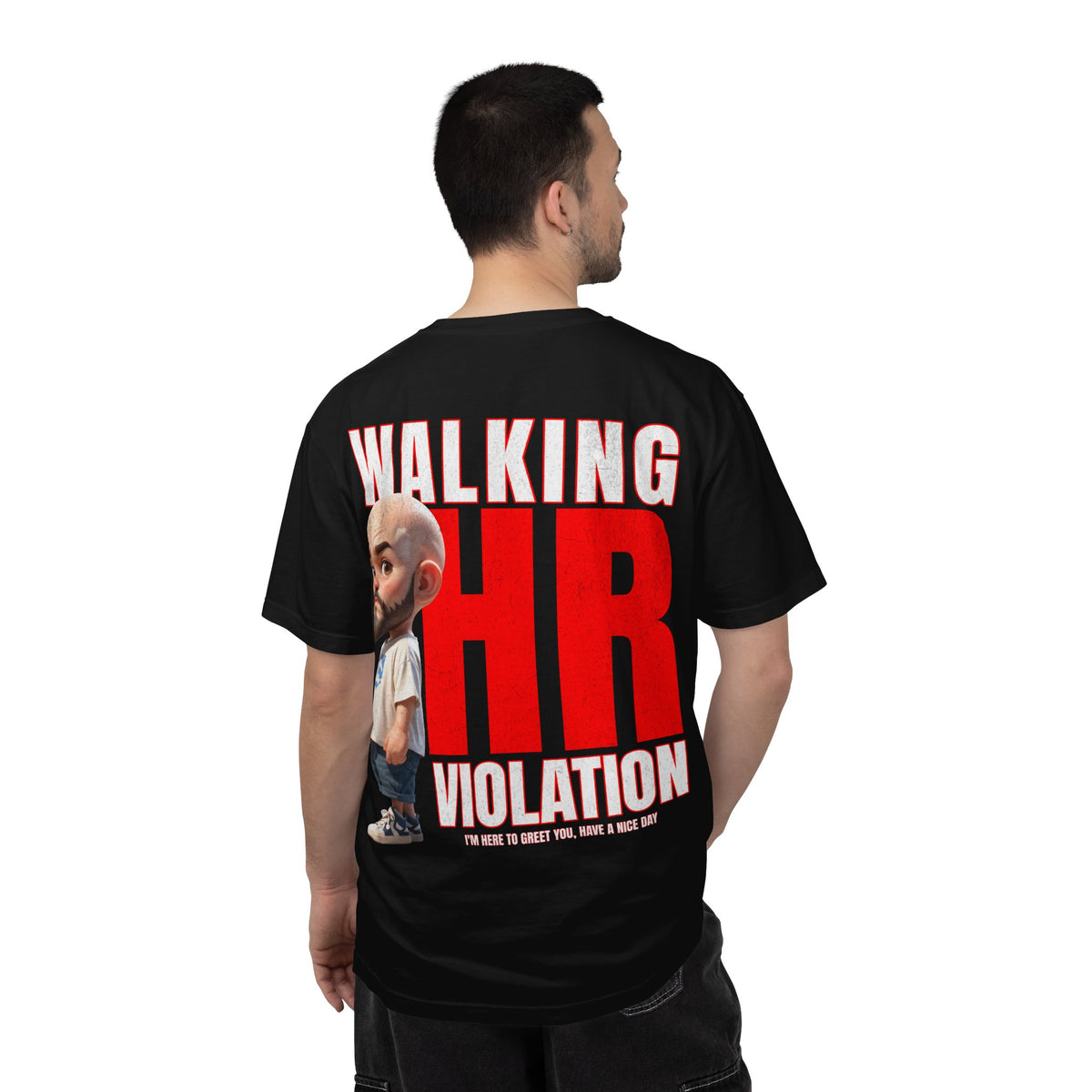 Corporate Damage™ - BPD - Funny Office Humor T-Shirt | Walking HR Violation Bold Red Typography Graphic Tee | Sarcastic Workplace Joke Shirt