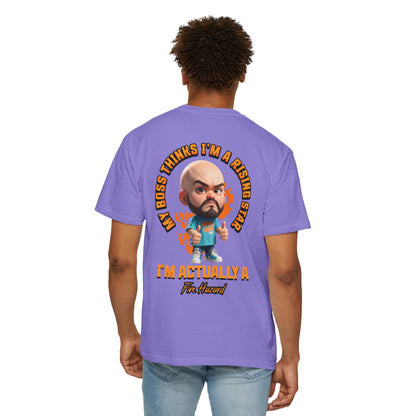 Corporate Damage™ - BPD - Funny Office Humor T-Shirt | My Boss Thinks I'm A Rising Star I'm Actually A Fire Hazard Graphic Tee | Sarcastic Workplace Joke Shirt