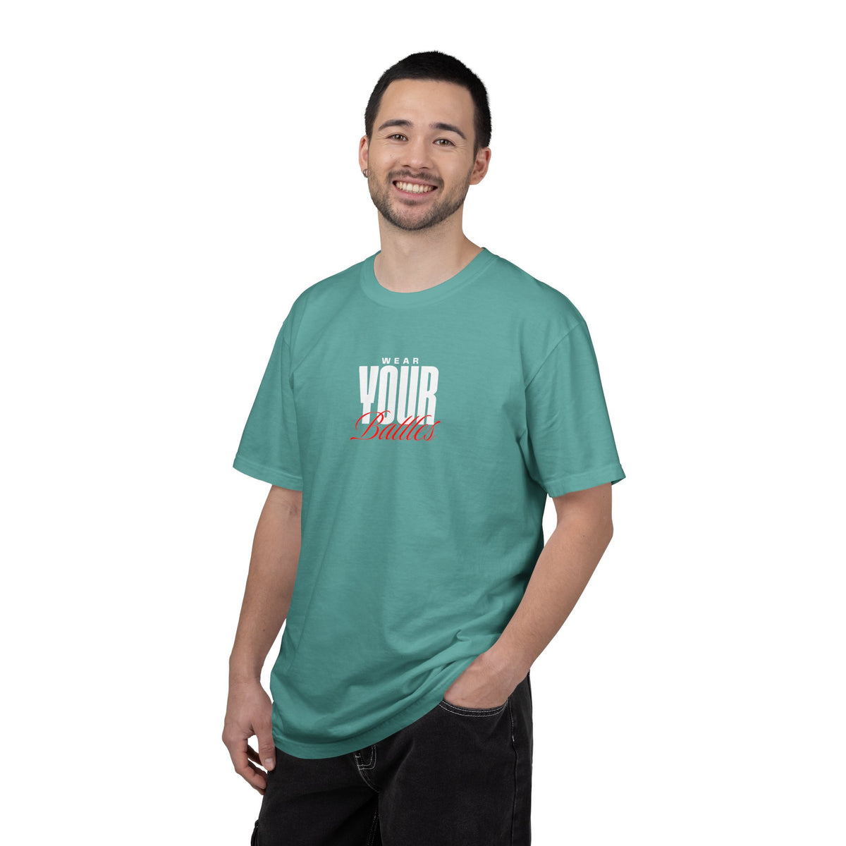 FPD - Wear Your Battles T-Shirt | Inspirational Motivational Typography Graphic Tee | Bold Statement Apparel