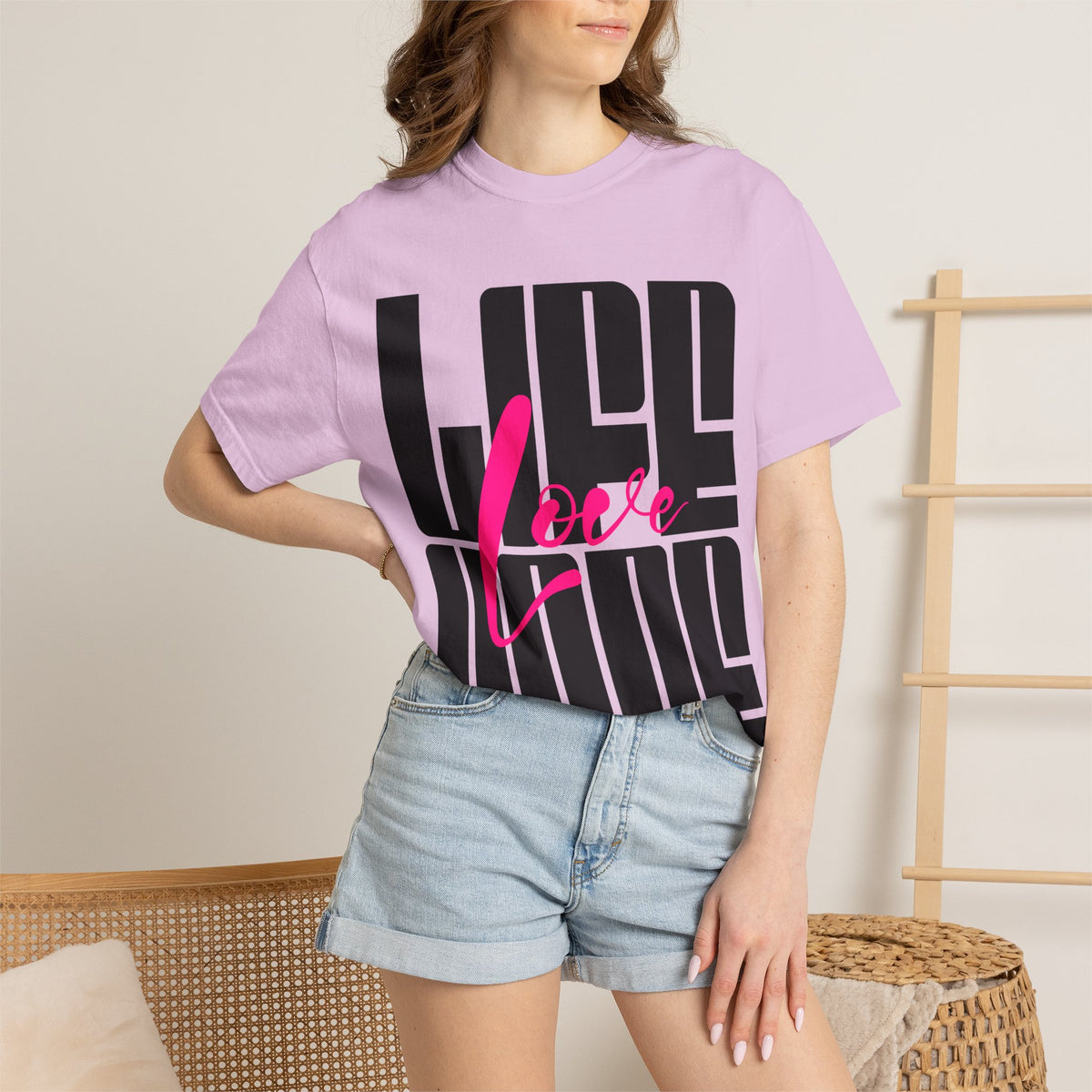 FPD - Life Love Hope Inspirational Quote Tee | Mental Health Support & Positive Affirmation Shirt