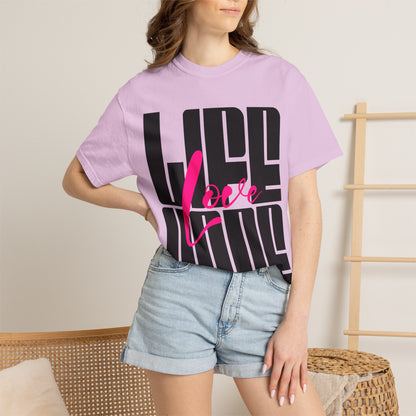 FPD - Life Love Hope Inspirational Quote Tee | Mental Health Support & Positive Affirmation Shirt