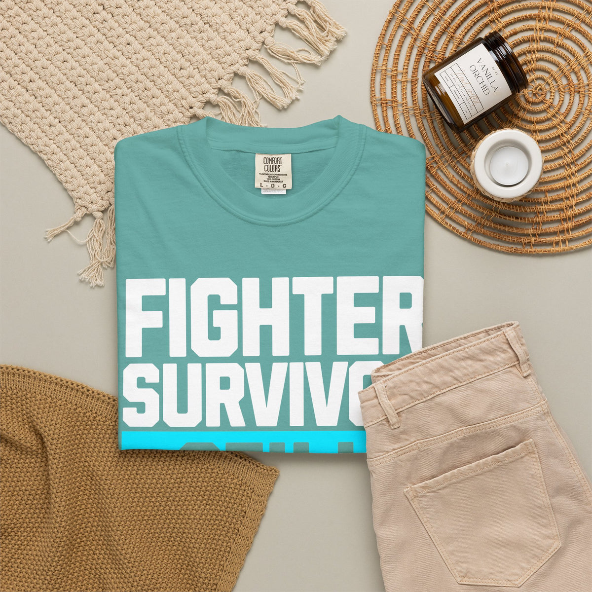 FPD - Fighter Survivor Still Here | Inspirational Mental Health Long Sleeve Shirt & Empowerment Apparel