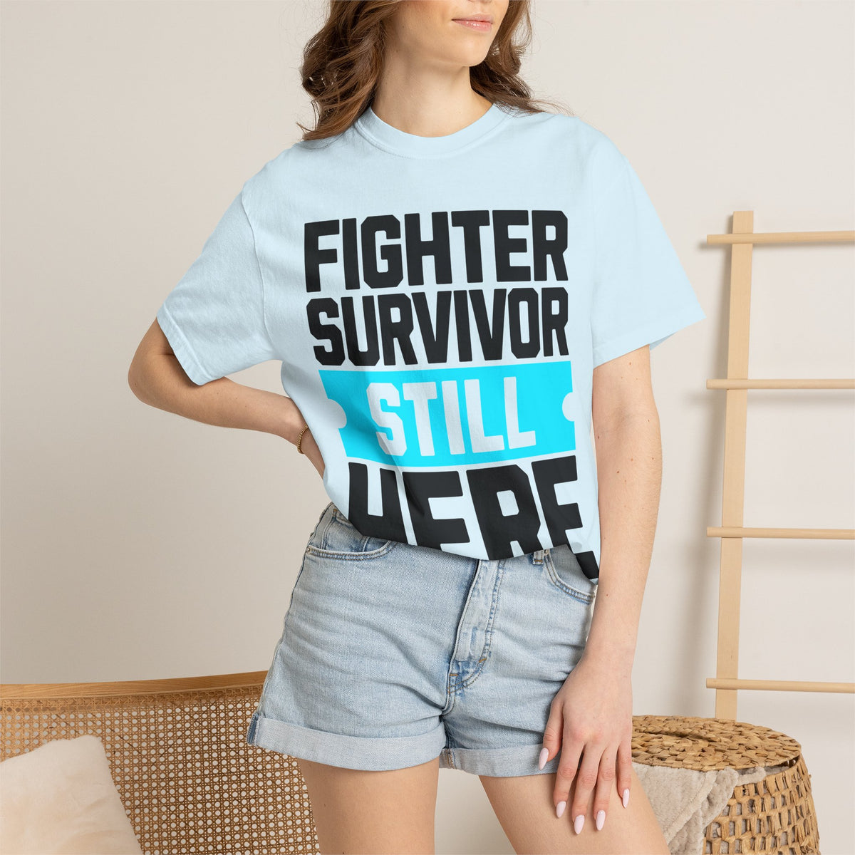 FPD - Fighter Survivor Still Here | Inspirational Mental Health Long Sleeve Shirt & Empowerment Apparel