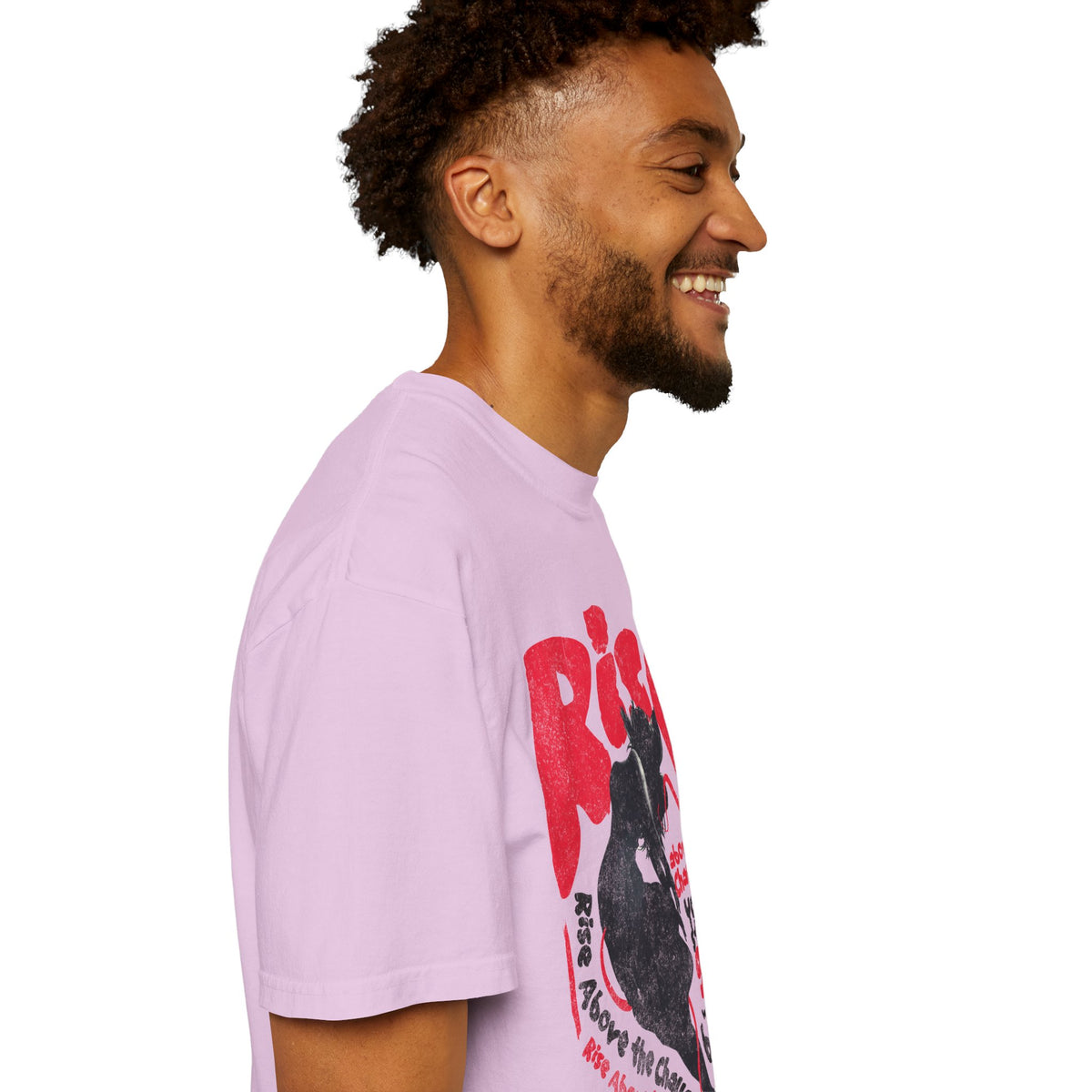 FPD - Rise Above the Challenge Grunge Tee | Mental Health Resilience & Inner Strength Apparel