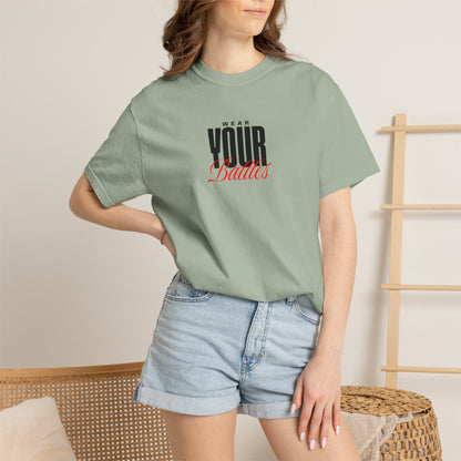 FPD - Wear Your Battles T-Shirt | Inspirational Motivational Typography Graphic Tee | Bold Statement Apparel
