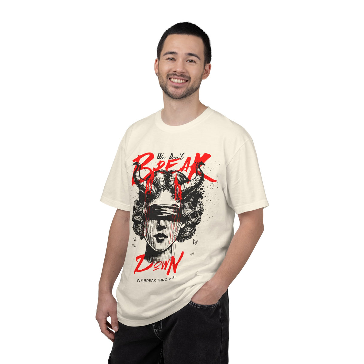FPD - Break Down To Breakthrough Grunge Tee | Mental Health Resilience & Alternative Apparel