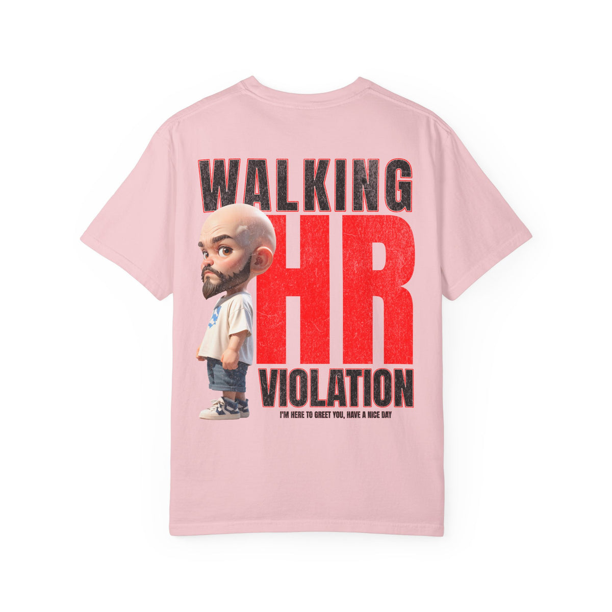 Corporate Damage™ - BPD - Funny Office Humor T-Shirt | Walking HR Violation Bold Red Typography Graphic Tee | Sarcastic Workplace Joke Shirt
