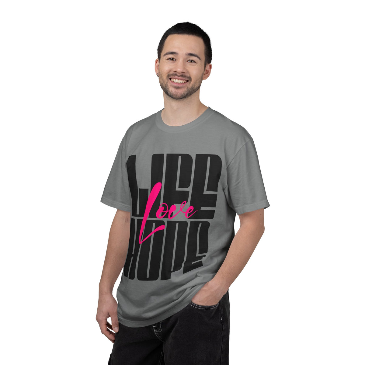 FPD - Life Love Hope Inspirational Quote Tee | Mental Health Support & Positive Affirmation Shirt