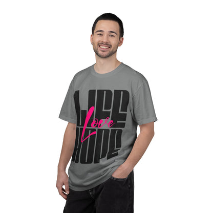 FPD - Life Love Hope Inspirational Quote Tee | Mental Health Support & Positive Affirmation Shirt