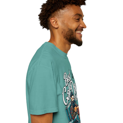 FPD - Best Cat Dad Ever T-Shirt | Tattooed Cat Dad In Armchair Graphic Tee | Funny Pet Lover Gift Shirt