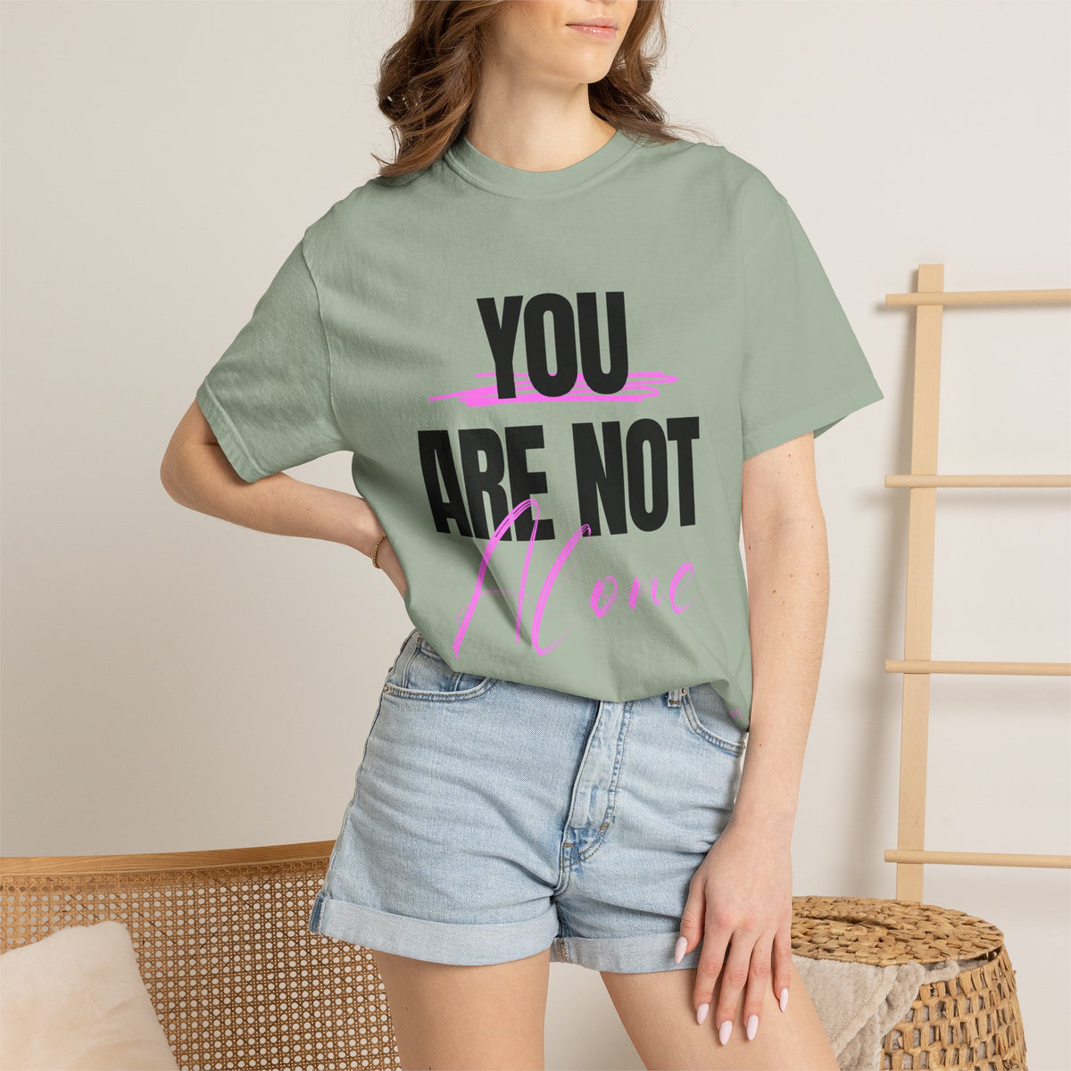 FPD - You Are Not Alone Mental Health Support Shirt | Inspirational Awareness Apparel & Overcomer Tee