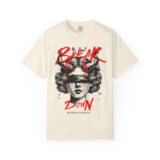 FPD - Break Down To Breakthrough Grunge Tee | Mental Health Resilience & Alternative Apparel