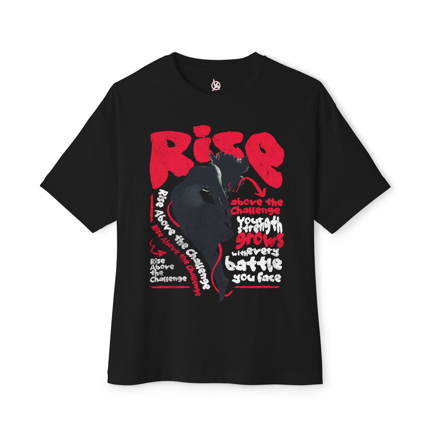 FPD - Rise Oversized Tee – Empowerment & Motivation Statement Shirt