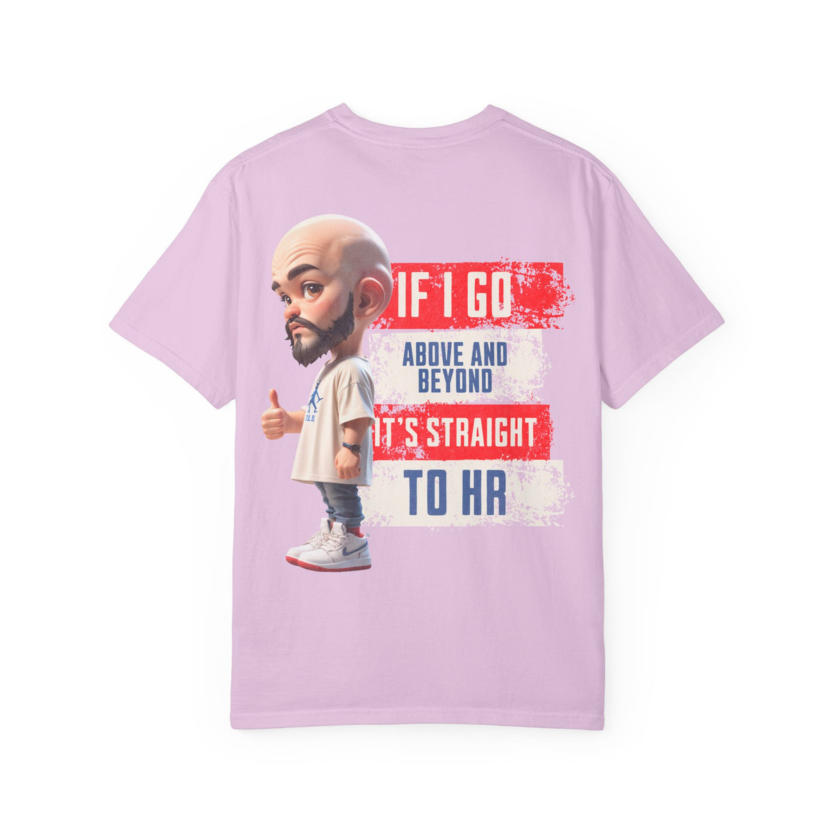 Corporate Damage™ - BPD - Funny Office Humor T-Shirt | If I Go Above And Beyond It's Straight To HR Graphic Tee | Sarcastic Workplace Joke Shirt