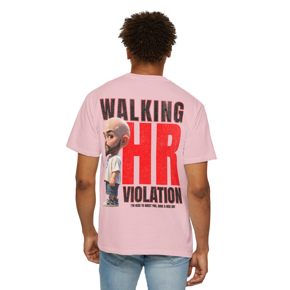 Corporate Damage™ - BPD - Funny Office Humor T-Shirt | Walking HR Violation Bold Red Typography Graphic Tee | Sarcastic Workplace Joke Shirt