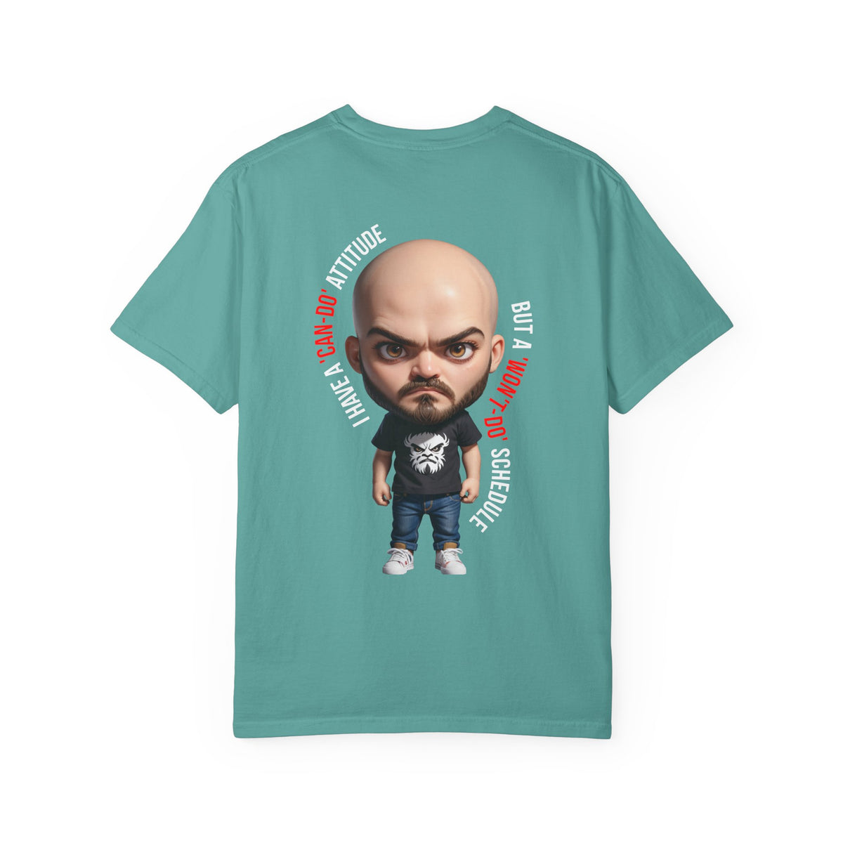Corporate Damage™ - BPD - Funny Office Humor T-Shirt | Can-Do Attitude Won't-Do Schedule Graphic Tee | Sarcastic Workplace Procrastination Shirt