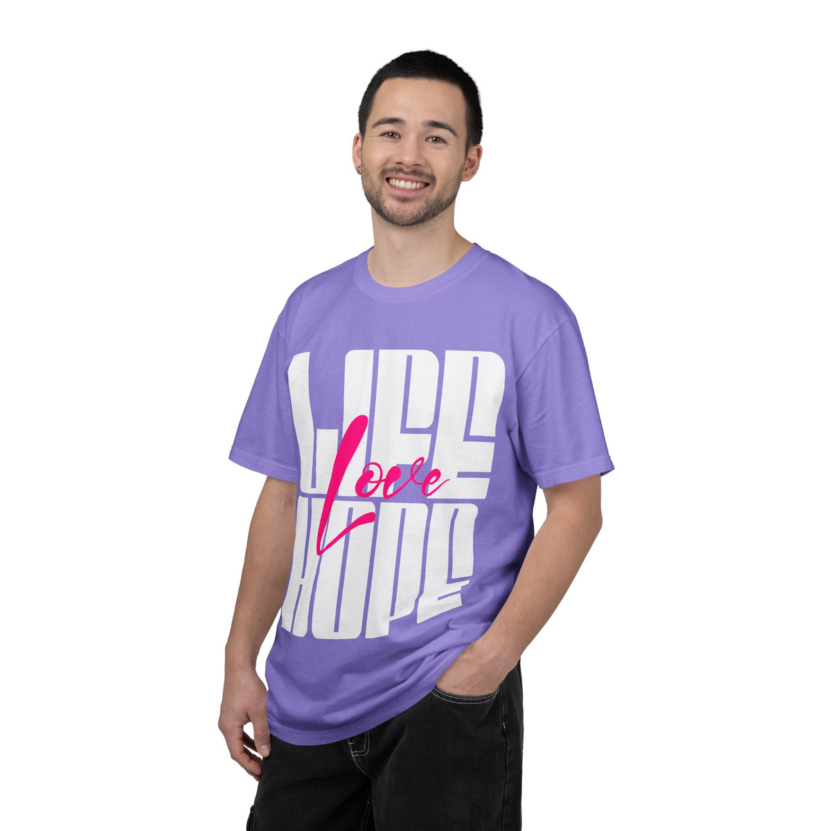 FPD - Life Love Hope Inspirational Quote Tee | Mental Health Support & Positive Affirmation Shirt