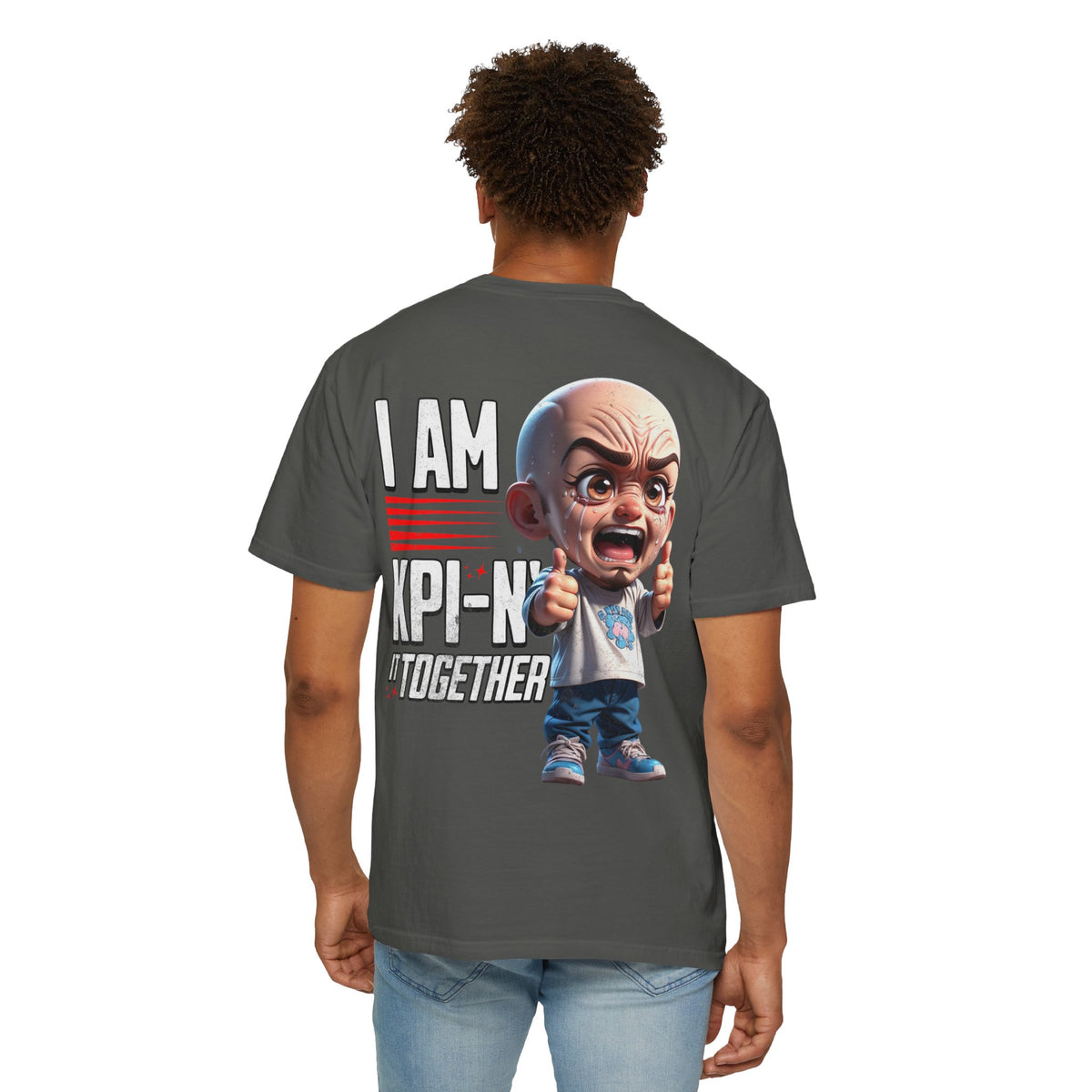 Corporate Damage™ - BPD - Funny Office Humor T-Shirt | I Am KPI-N' It Together Graphic Tee | Sarcastic Corporate Performance Metric Shirt
